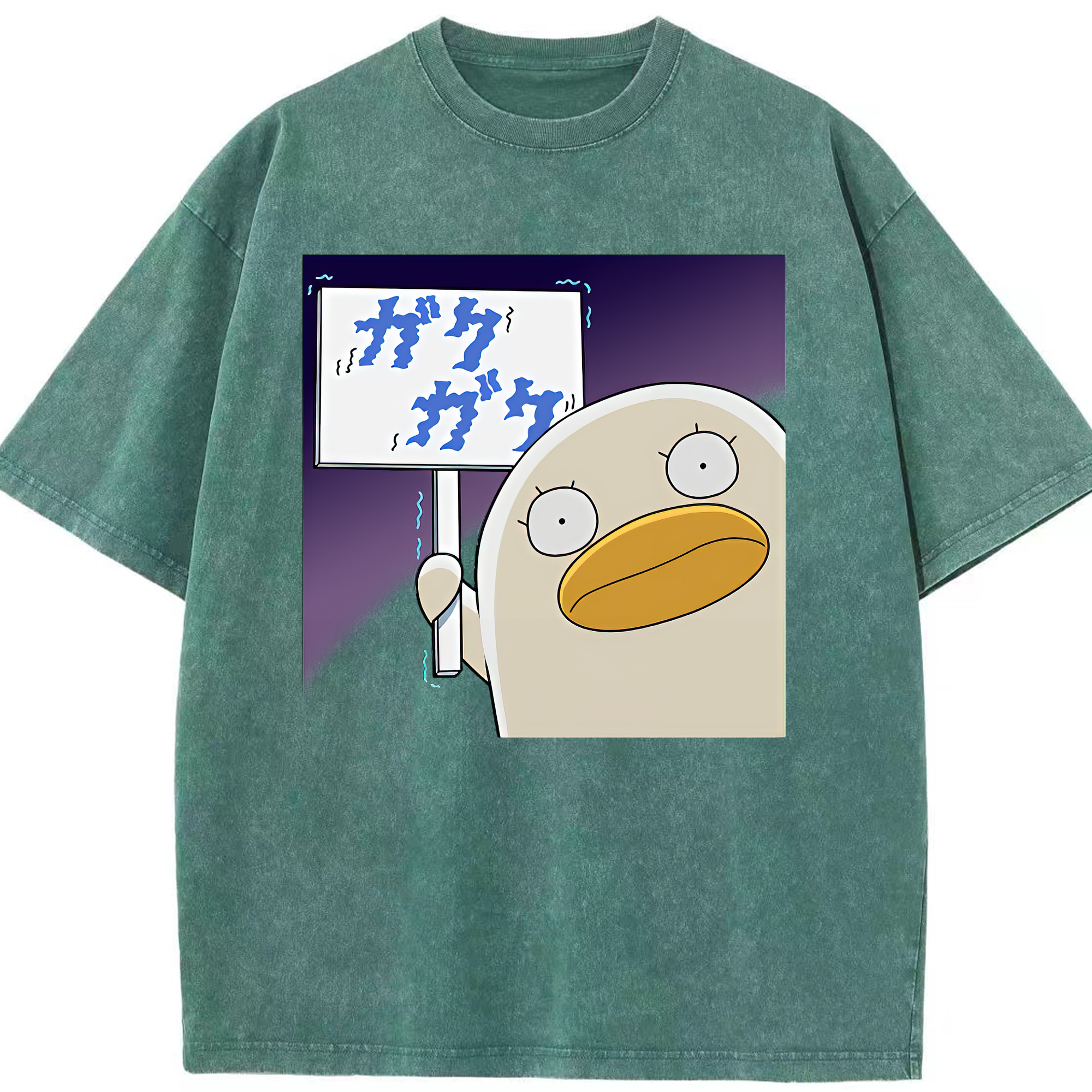 （画像用） ぎんたま 坂田銀時（さかたぎんとき） 神楽 志村新八（しむら しんぱち） GINTAMA Sakata Gintoki Kagura Shimura Shinpachi 綿100% ヴィンテージ風 半袖Tシャツ（フロントプリント）